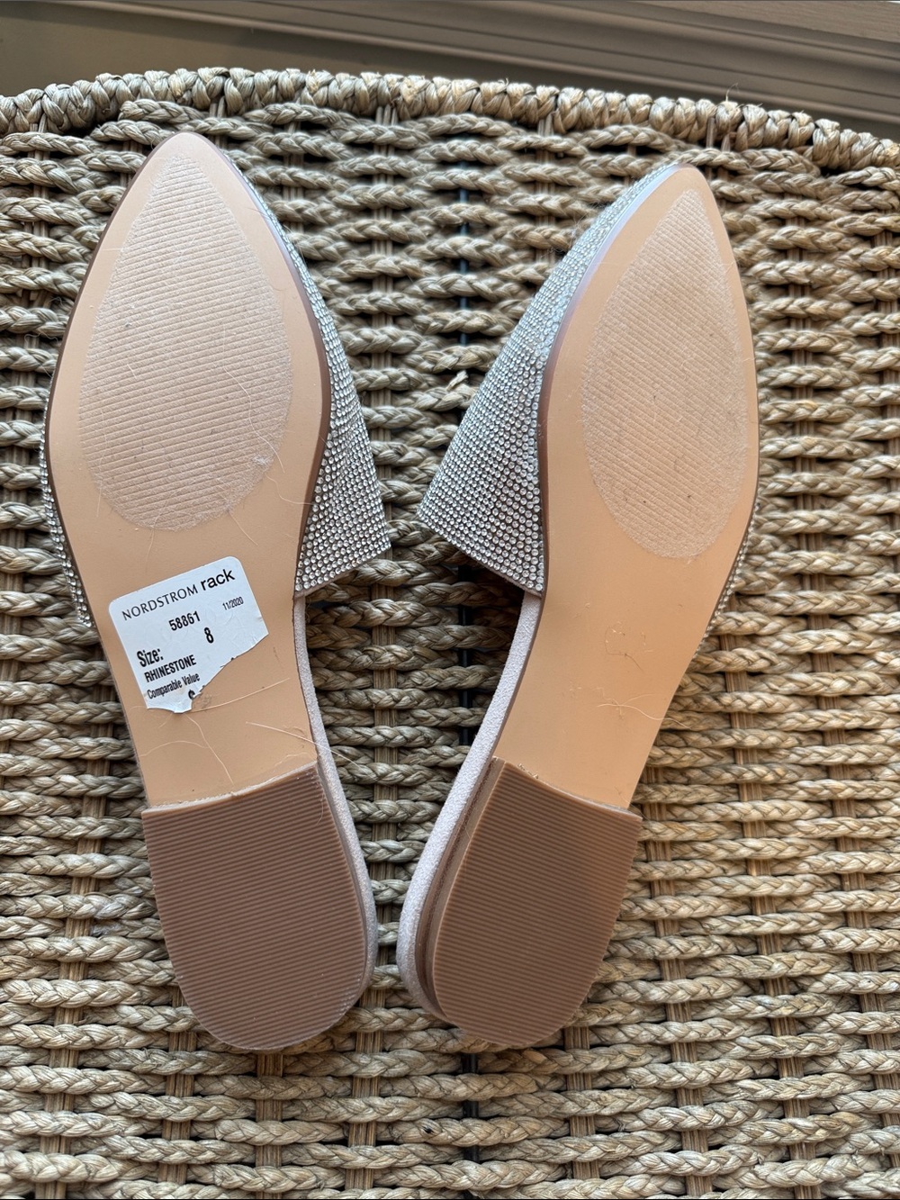 Steve Madden Crystal Pointed Slip-On Mules - Picture 5 of 5
